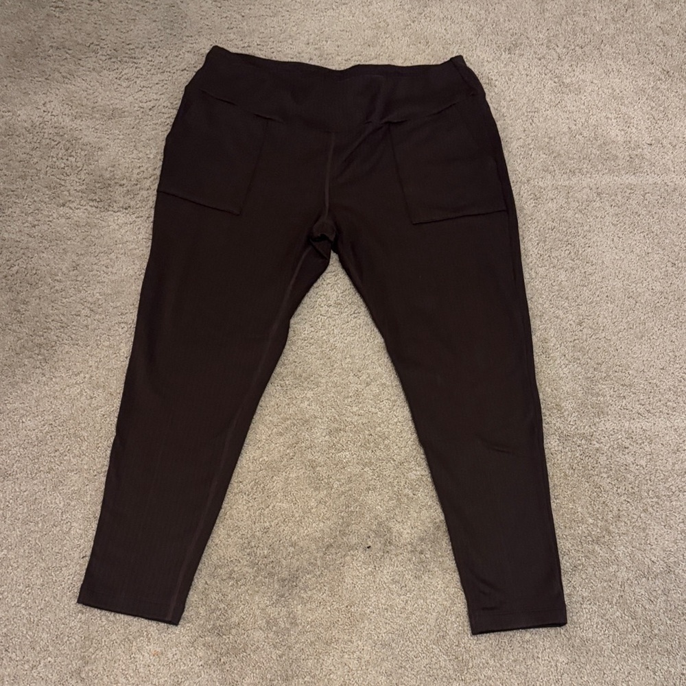 Mondetta Brown Herringbone Pants